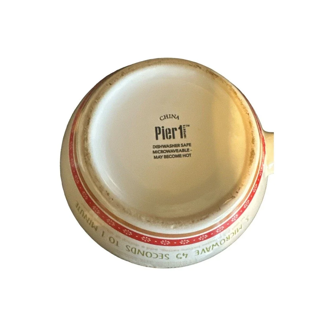 Pier 1 Gingerbread Mug‎ Cake Set Of 2